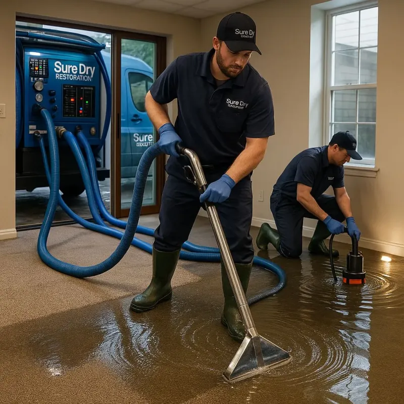 Water Extraction and Removal process in Sunbury, PA